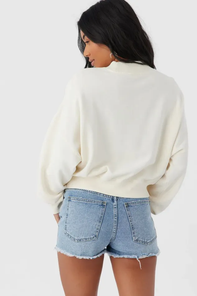 ROAM SLOW MOMENT CROP FLEECE Winter White Women O039NEILL Collections