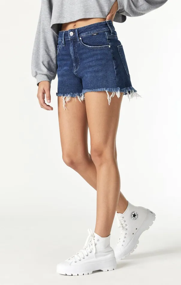 Rosie Boyfriend Shorts In Rinse LA Blue Women Mavi Jeans Shorts Rosie Boyfriend Shorts In Rinse LA Blue Women Mavi Jeans Shorts