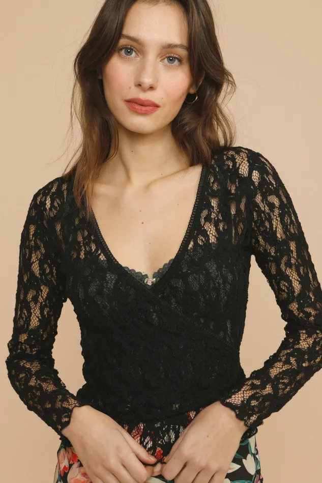 Rouje ASSIA Top Black Women Blouses and Tops