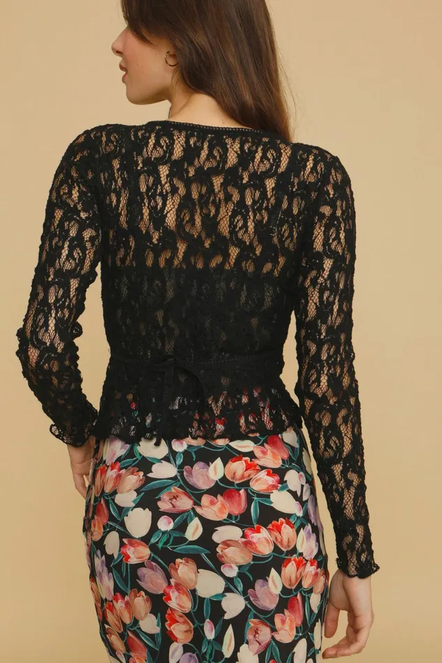Rouje ASSIA Top Black Women Blouses and Tops
