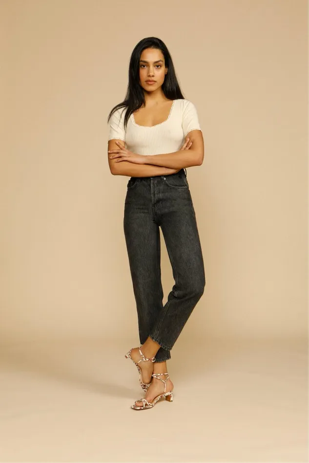 Rouje MARAIS Jeans Noir Double Stone Women Pants