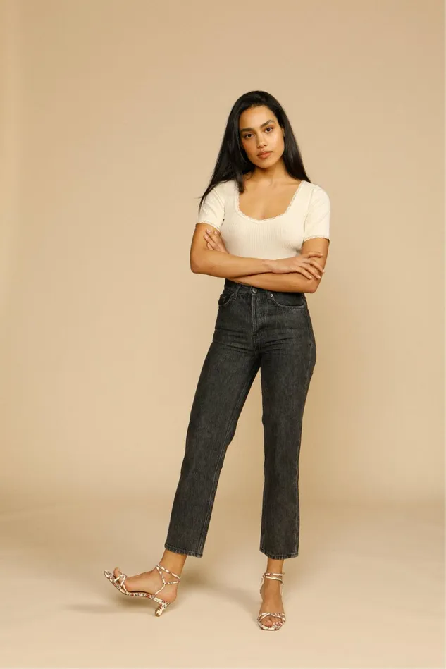 Rouje MARAIS Jeans Noir Double Stone Women Pants