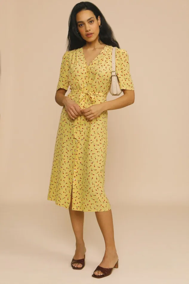 Rouje MATHILDE Dress Mini Tulipe Paille Women Dresses