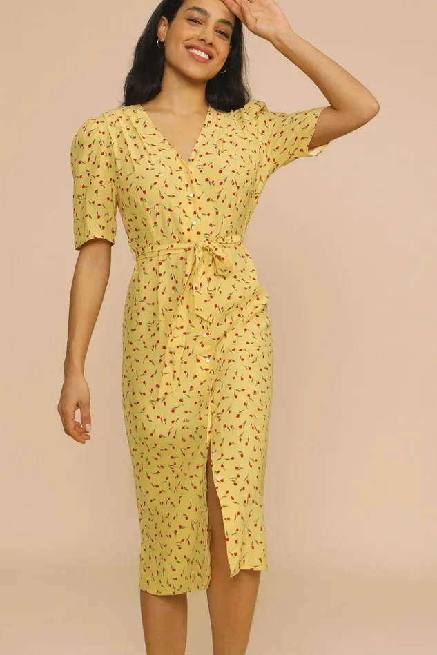 Rouje MATHILDE Dress Mini Tulipe Paille Women Dresses