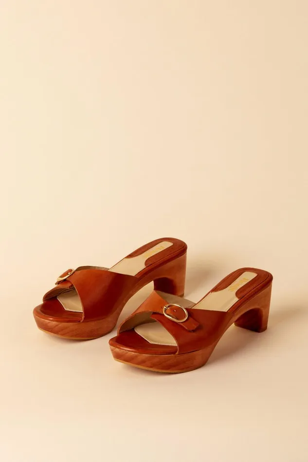 Rouje PIERETTE Mules Brown Women Shoes