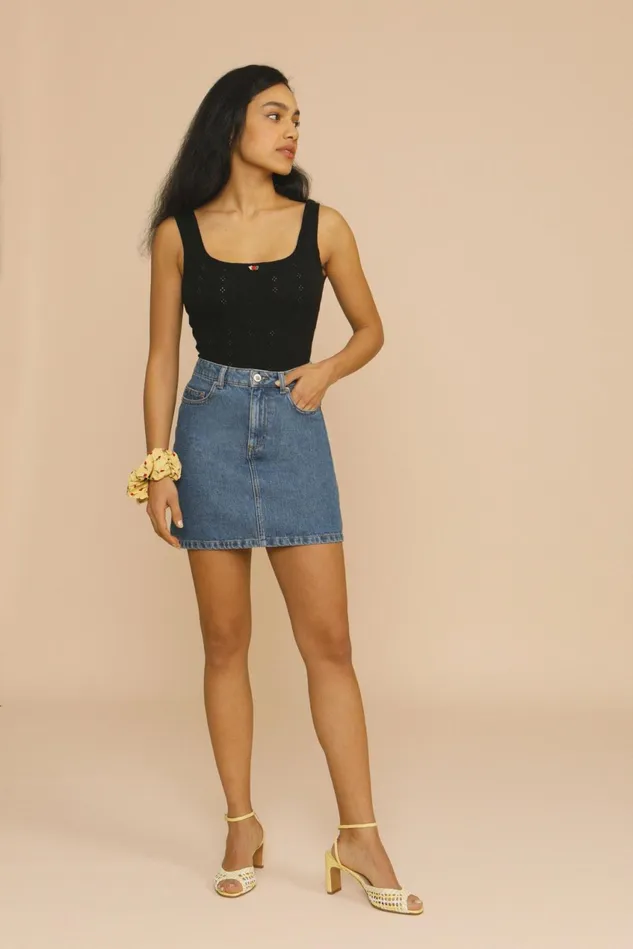 Rouje SAHEL Bodysuit Black Women Tshirts and Tank Tops