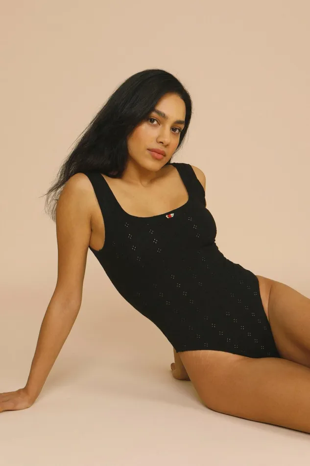 Rouje SAHEL Bodysuit Black Women Tshirts and Tank Tops
