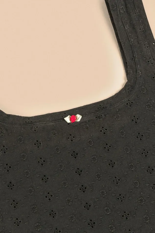 Rouje SAHEL Bodysuit Black Women Tshirts and Tank Tops