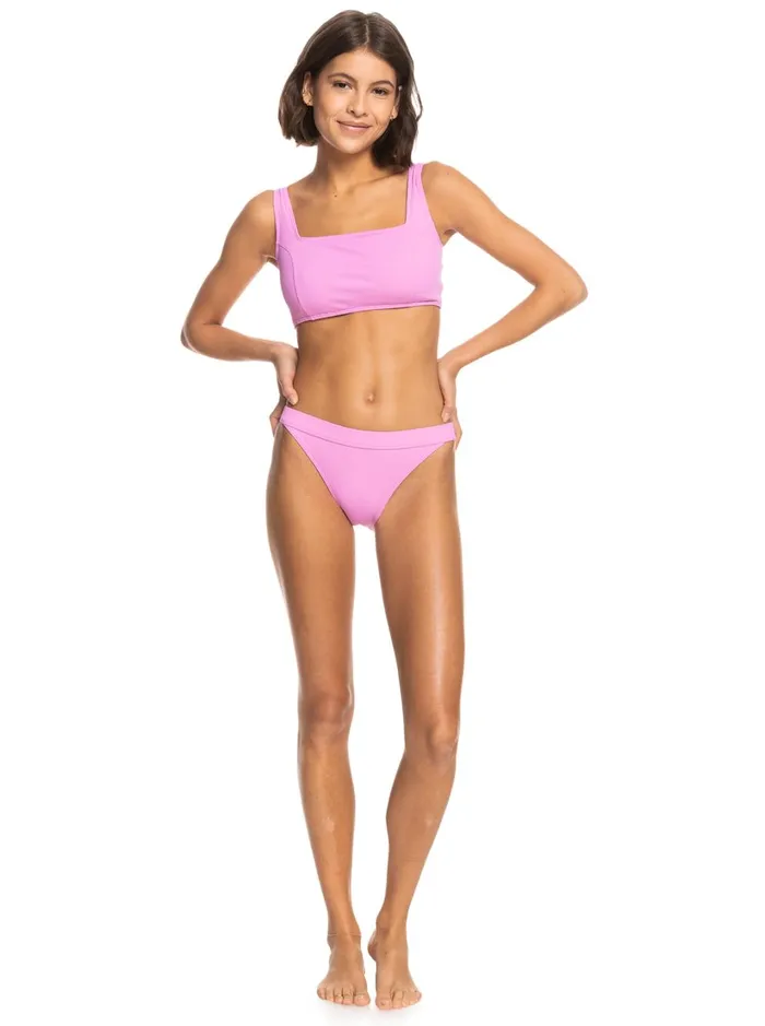 Roxy Active Swimsuits Roxy Active Rib Bikini Bottoms Cyclamen 8211 Women