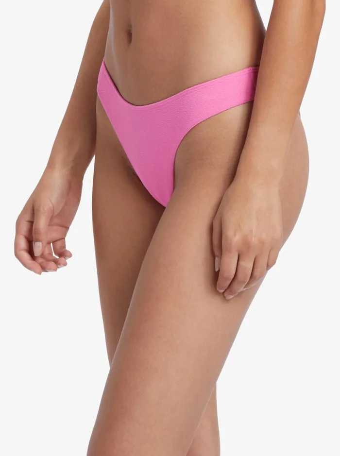 Roxy Bikinis Hawaiian Heat High Leg Cheeky Bikini Bottoms Shocking Pink 8211 Women