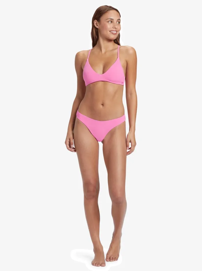 Roxy Bikinis Hawaiian Heat High Leg Cheeky Bikini Bottoms Shocking Pink 8211 Women