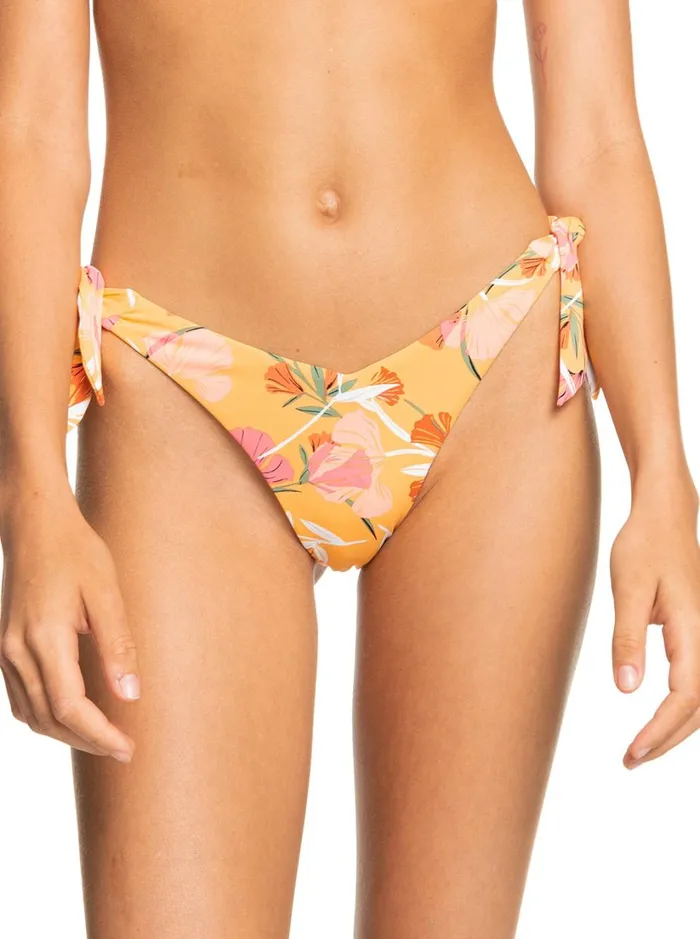 Roxy Bikinis Printed Beach Classics Cheeky Bikini Bottoms Chamois Pressed Flowers 8211 Women Roxy Bikinis Printed Beach Classics Cheeky Bikini Bottoms Chamois Pressed Flowers 8211 Women