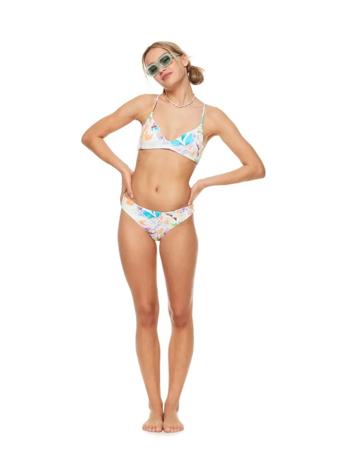 Roxy Bikinis Retro Revo Reversible Hipster Bikini Bottoms Snow White Pualani Combo 8211 Women