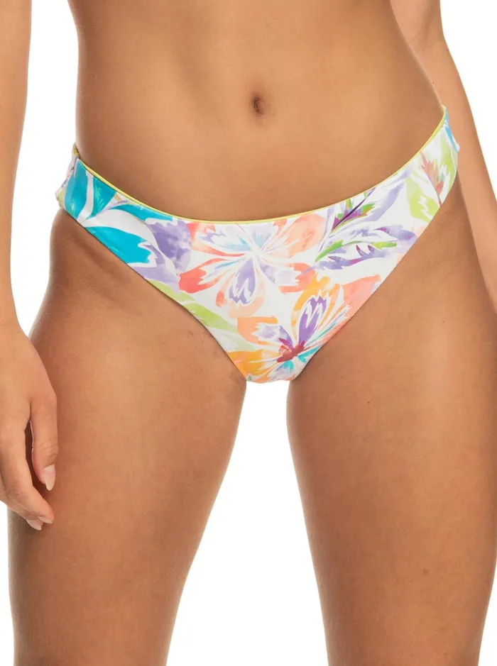 Roxy Bikinis Retro Revo Reversible Hipster Bikini Bottoms Snow White Pualani Combo 8211 Women