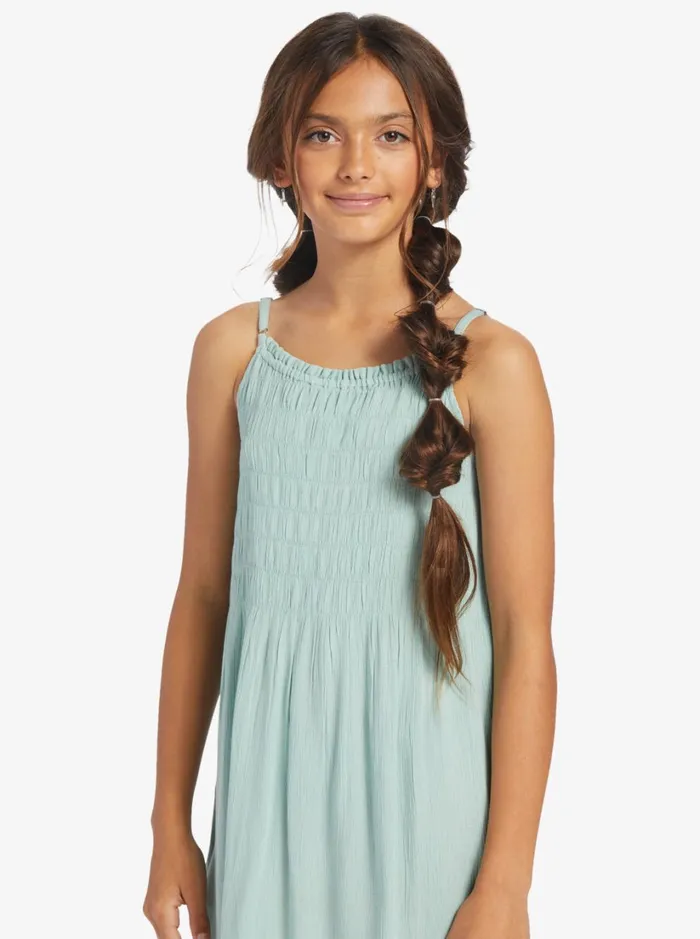 Roxy Dresses and Rompers Girls039 416 Look At Me Now Strappy Dress Blue Surf 8211 Women