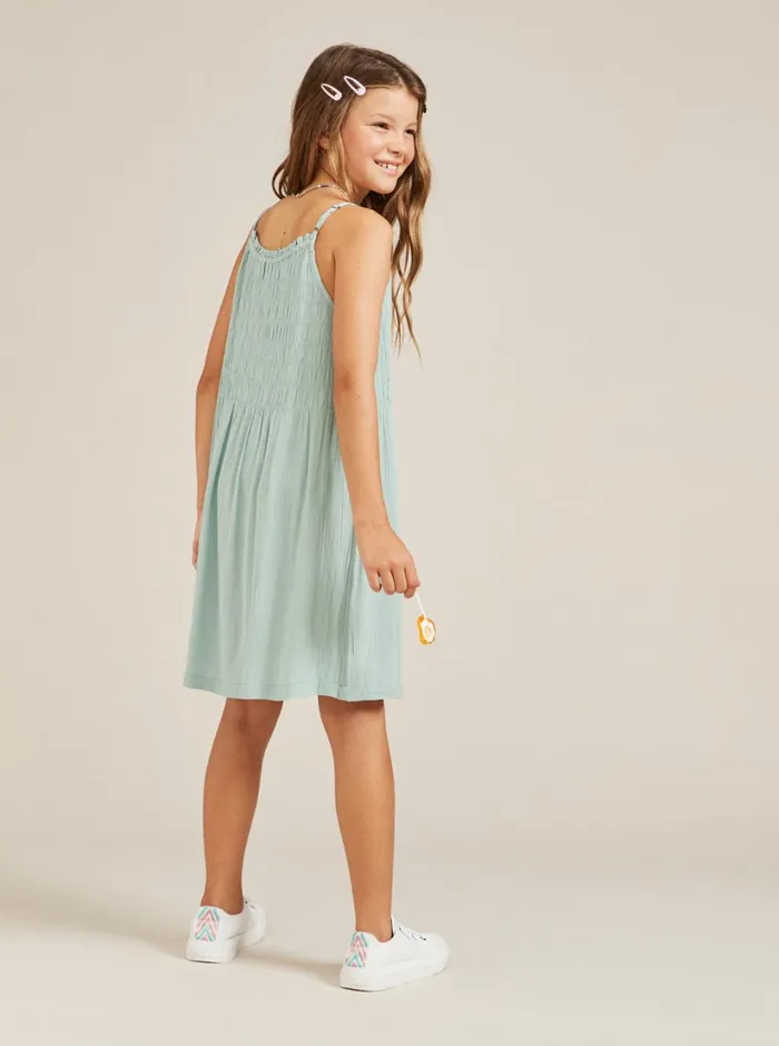 Roxy Dresses and Rompers Girls039 416 Look At Me Now Strappy Dress Blue Surf 8211 Women