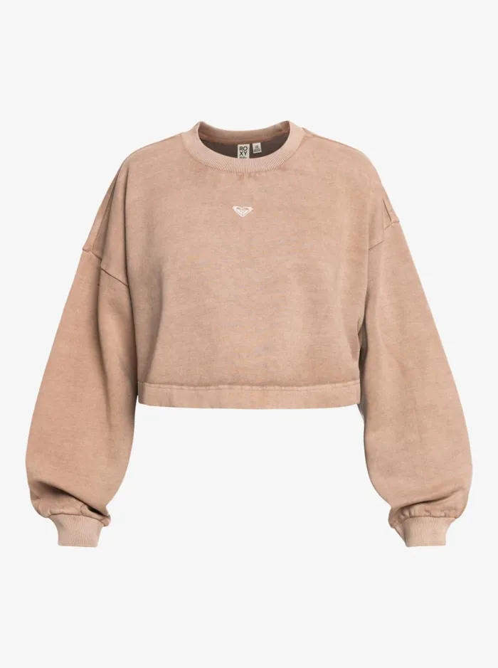 Roxy Fleece and Hoodies Surf Safari Sweatshirt Bitter Chocolate 8211 Women