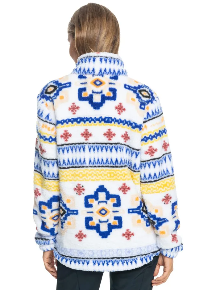 Roxy Fleece and Softshells Alabama Technical Fleece Bright White Chandail 8211 Women