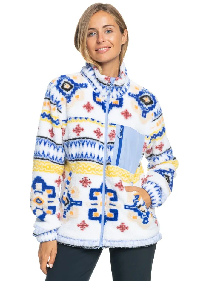 Roxy Fleece and Softshells Alabama Technical Fleece Bright White Chandail 8211 Women