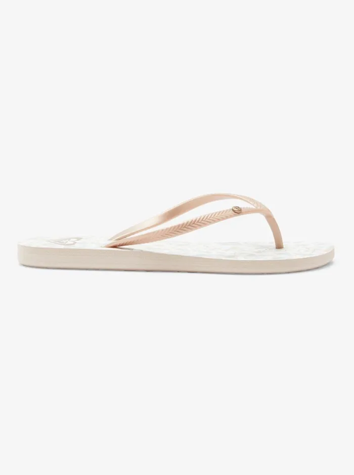 Roxy Flip Flops Bermuda Sandals Beige 8211 Women