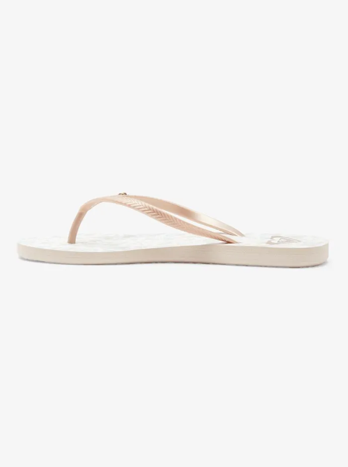 Roxy Flip Flops Bermuda Sandals Beige 8211 Women