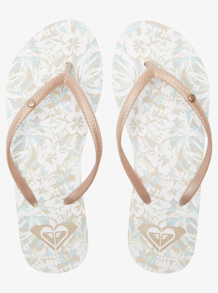 Roxy Flip Flops Bermuda Sandals Beige 8211 Women