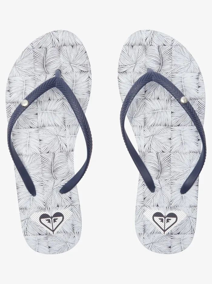 Roxy Flip Flops Bermuda Sandals Navy White 8211 Women