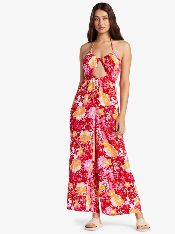Roxy Jumpsuits and Rompers Away On Vacay Printed Wide Leg Jumpsuit Hilo Hibiscus 8211 Women Roxy Jumpsuits and Rompers Away On Vacay Printed Wide Leg Jumpsuit Hilo Hibiscus 8211 Women