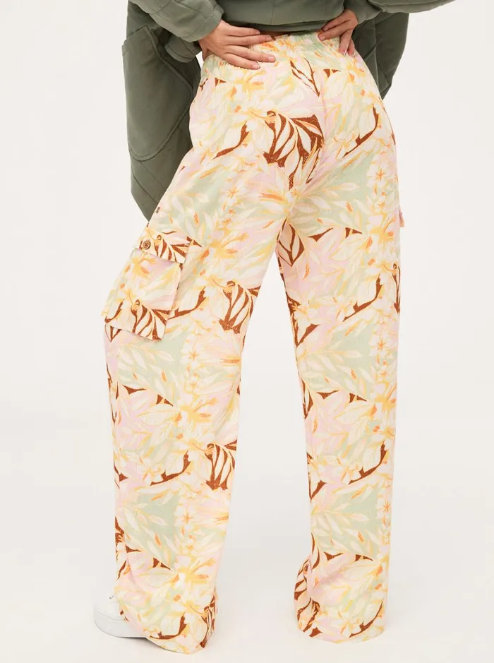 Roxy Pants and Jeans Precious High Waist Cargo Pants Quiet Green Coast 2 Coast 8211 Women