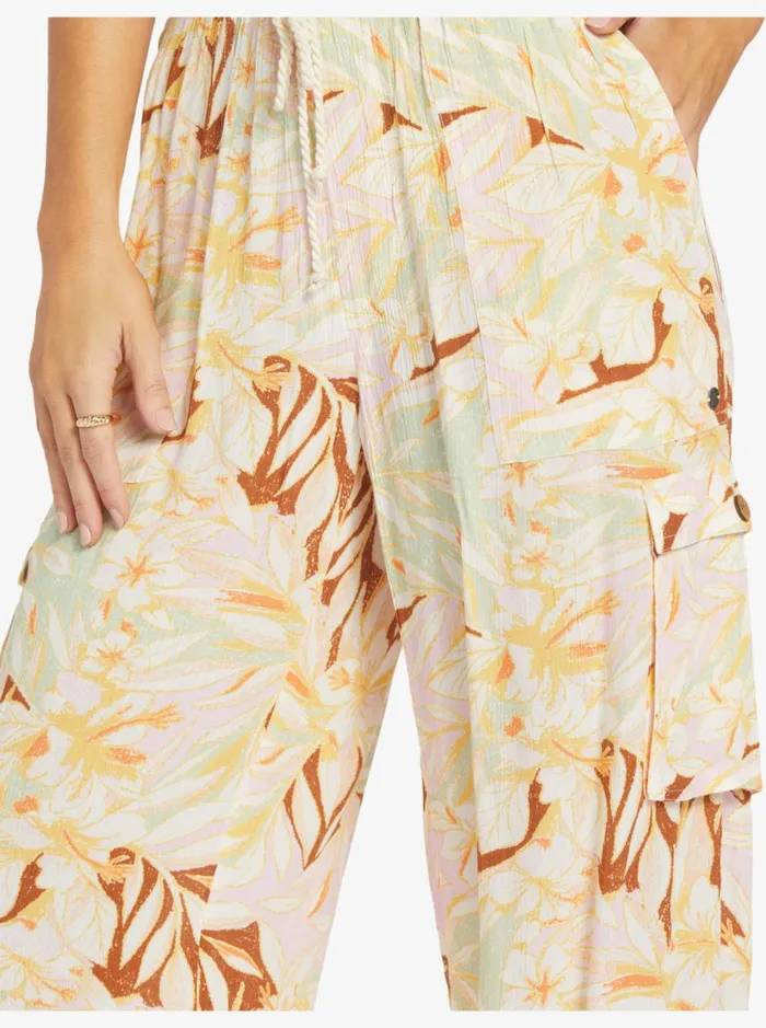 Roxy Pants and Jeans Precious High Waist Cargo Pants Quiet Green Coast 2 Coast 8211 Women