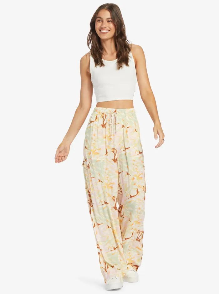 Roxy Pants and Jeans Precious High Waist Cargo Pants Quiet Green Coast 2 Coast 8211 Women