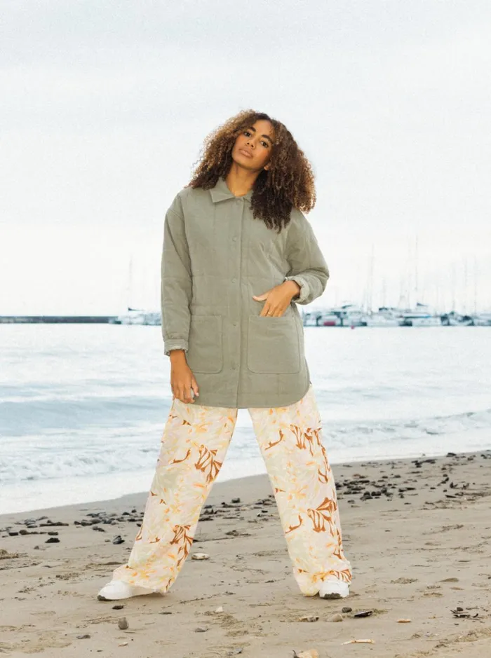 Roxy Pants and Jeans Precious High Waist Cargo Pants Quiet Green Coast 2 Coast 8211 Women