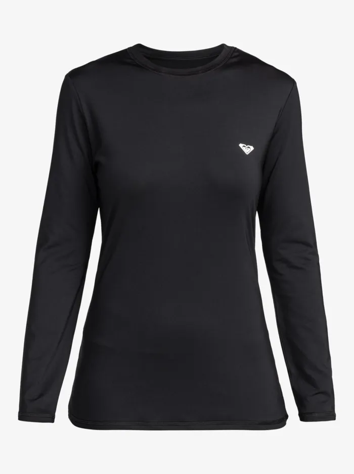 Roxy Rashguards New Enjoy Waves Long Sleeve Rashguard Anthracite 8211 Women