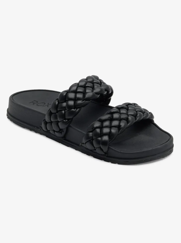 Roxy Sandals Slippy Braided WaterFriendly Sandals Black 8211 Women