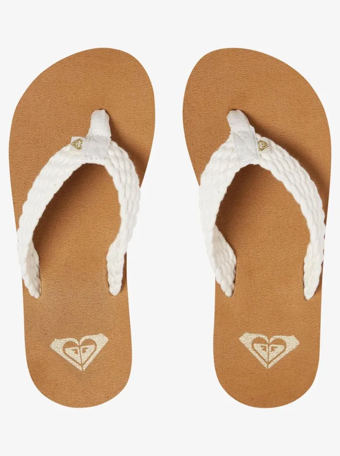 Roxy Shoes and Sandals Girl039s 416 Porto Sandals Cream 8211 Women