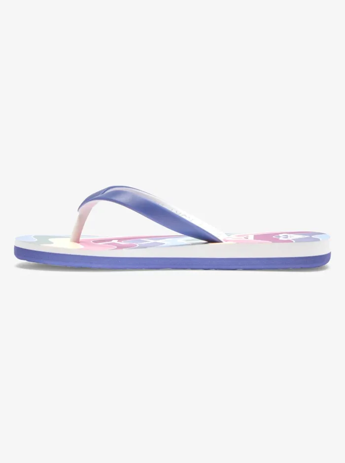 Roxy Shoes and Sandals Girl039s 416 Tahiti FlipFlops Blue Depths 8211 Women