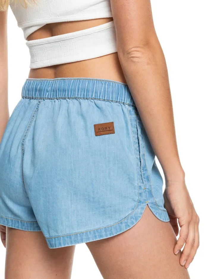 Roxy Shorts New Impossible Denim Shorts Light Blue 8211 Women