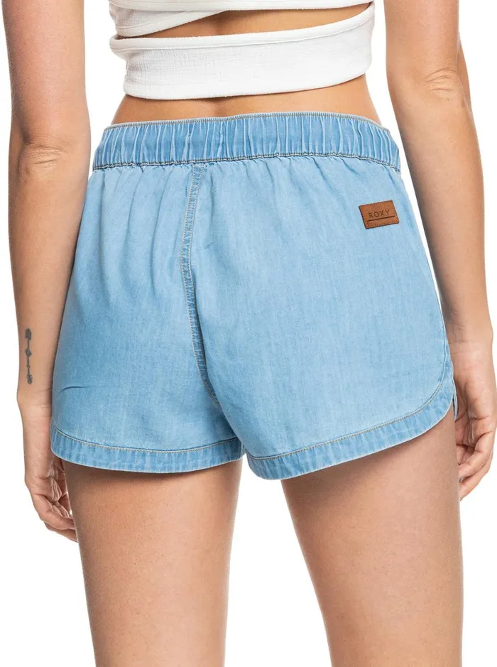 Roxy Shorts New Impossible Denim Shorts Light Blue 8211 Women