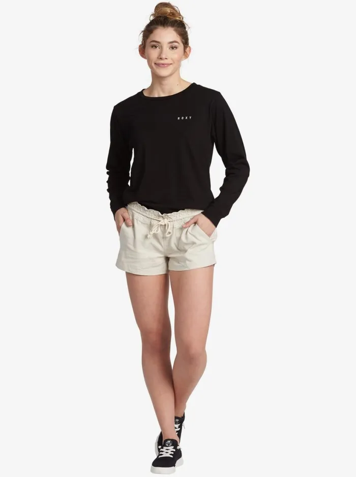Roxy Shorts Oceanside Elasticized Shorts Stone 8211 Women