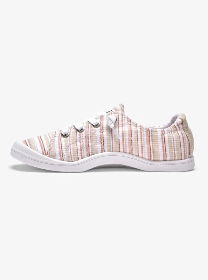 Roxy Sneakers Bayshore Shoes Tan Pinstripe 8211 Women
