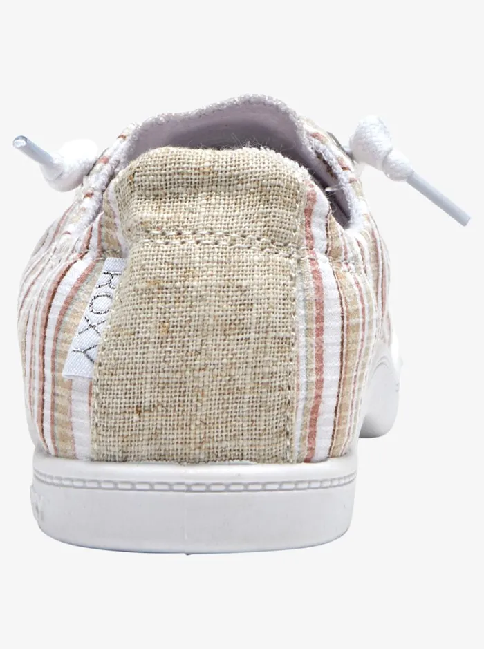 Roxy Sneakers Bayshore Shoes Tan Pinstripe 8211 Women