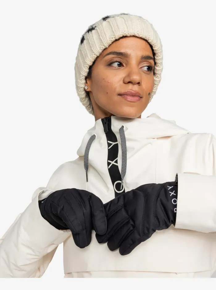 Roxy Snow Accessories Roxy Jetty Solid Insulated SnowboardSki Gloves True Black 8211 Women