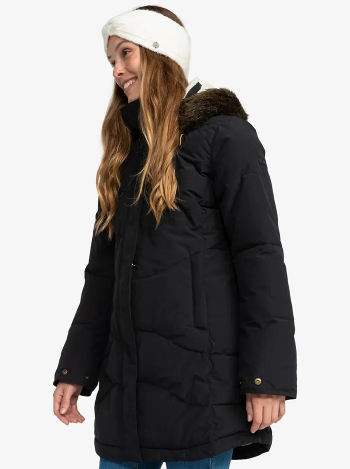 Roxy Snow Jackets Ellie Longline Winter Jacket True Black 8211 Women