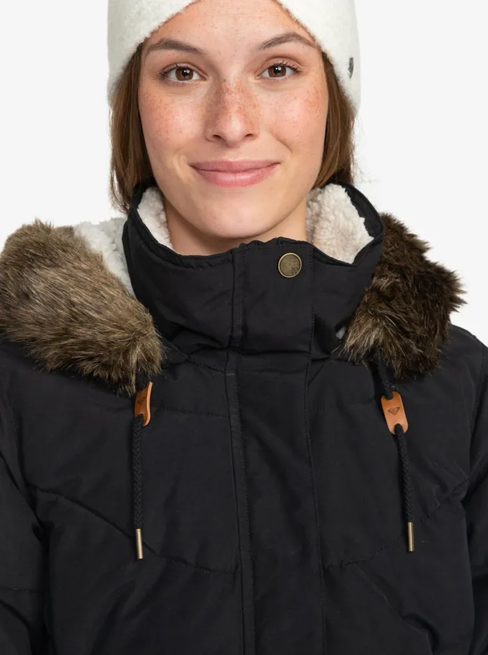 Roxy Snow Jackets Ellie Longline Winter Jacket True Black 8211 Women
