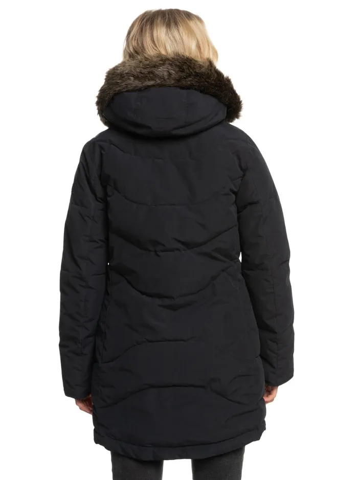 Roxy Snow Jackets Ellie Longline Winter Jacket True Black 8211 Women