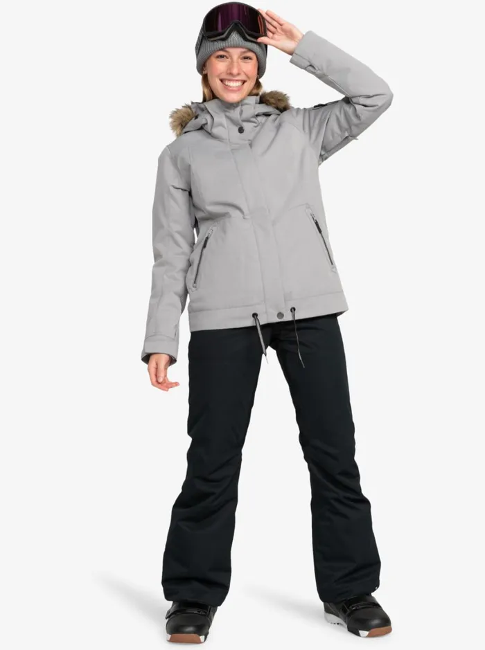Roxy Snow Jackets Meade Technical Snow Jacket Heather Grey 8211 Women