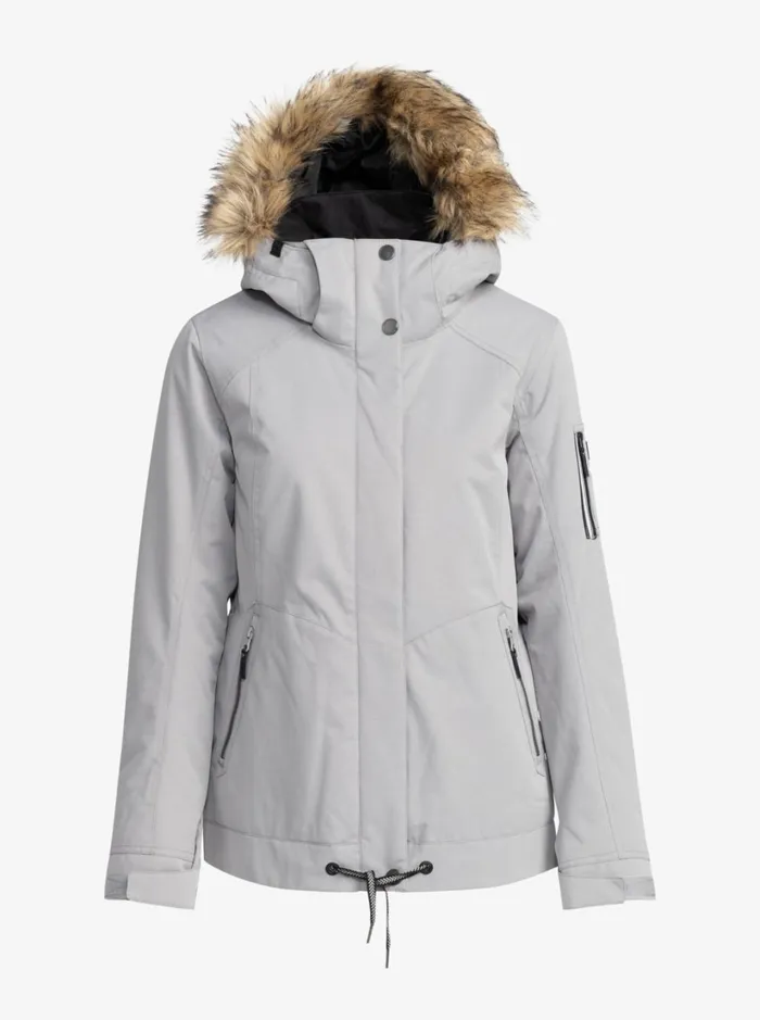 Roxy Snow Jackets Meade Technical Snow Jacket Heather Grey 8211 Women