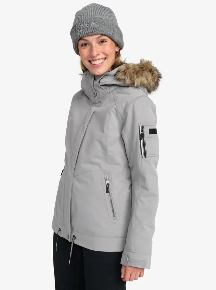 Roxy Snow Jackets Meade Technical Snow Jacket Heather Grey 8211 Women