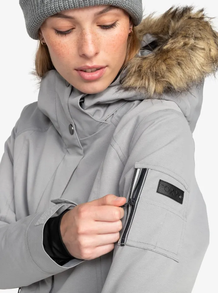 Roxy Snow Jackets Meade Technical Snow Jacket Heather Grey 8211 Women