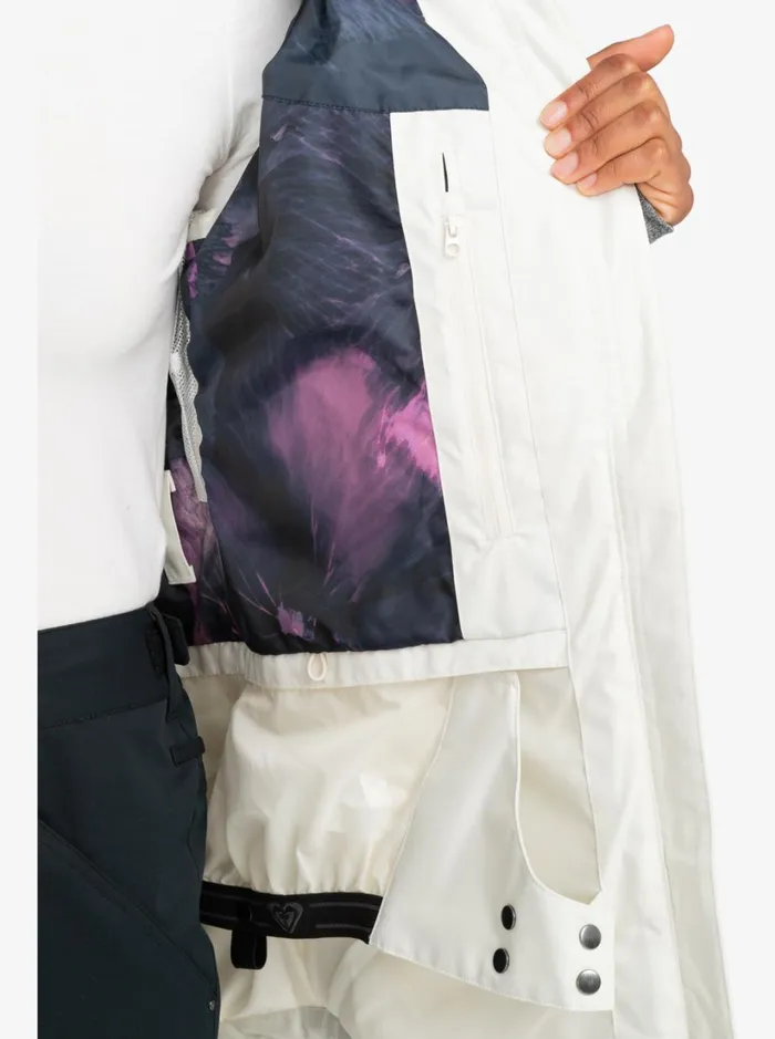 Roxy Snow Jackets Quinn Technical Snow Jacket Egret 8211 Women